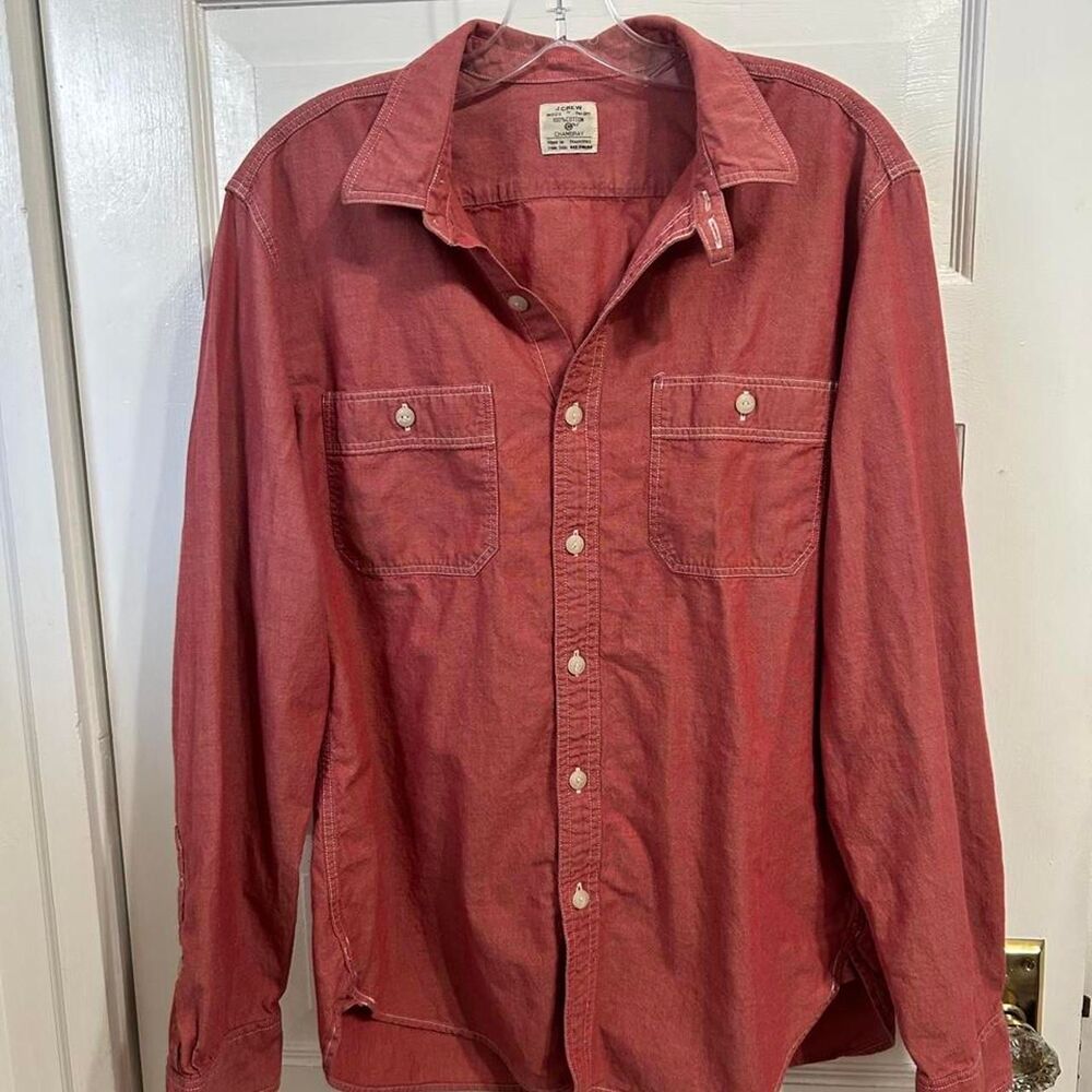 J Crew Men's Red  Shirt